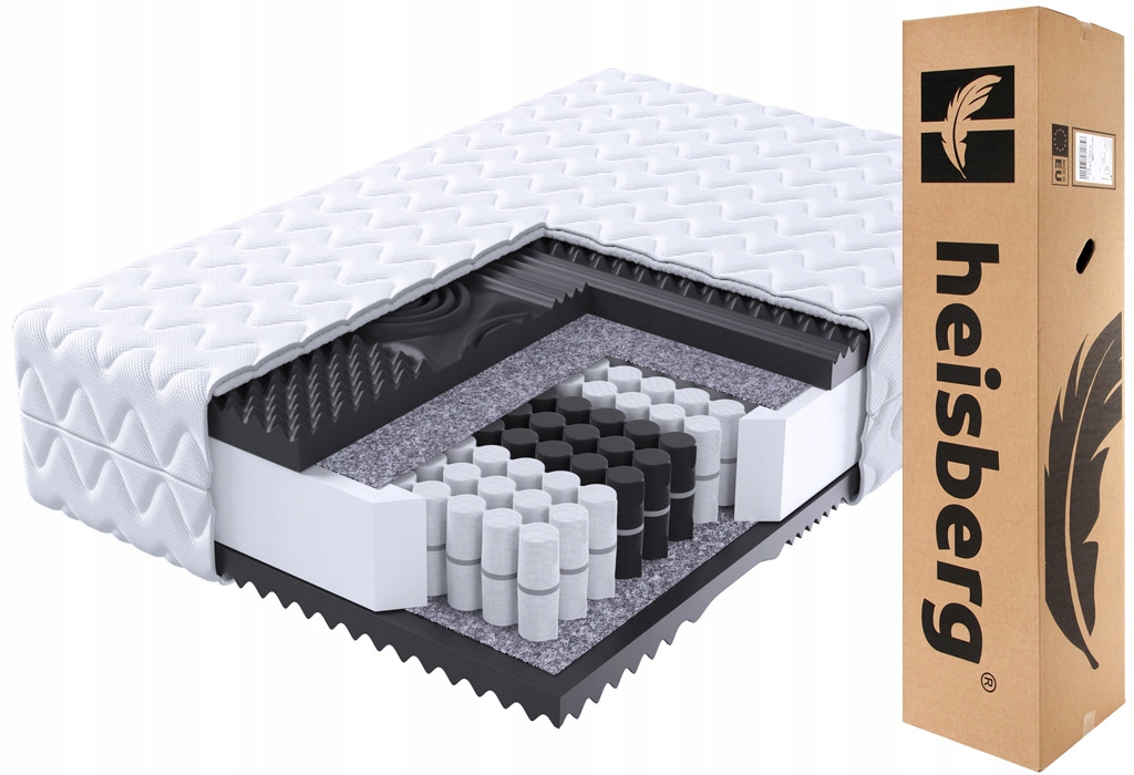 Matrace 120x200 Lux Med zónová masážní kapsa profilovaná 22 cm Heisberg