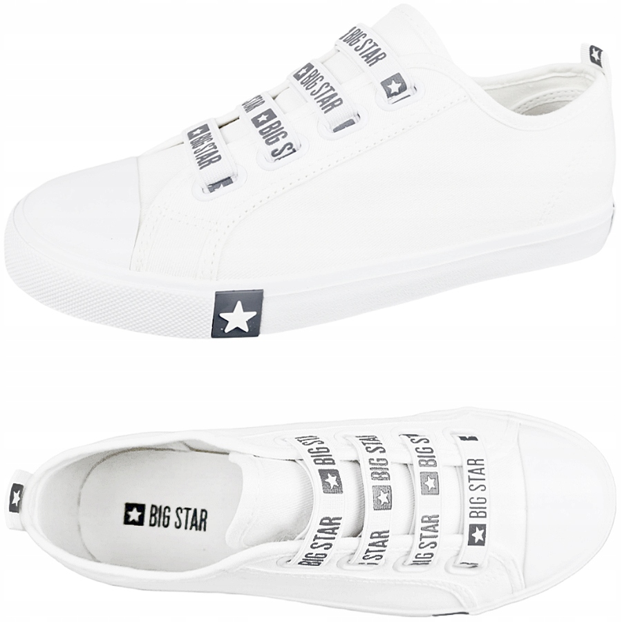 

trampki białe gumki damskie Big Star HH274094 39