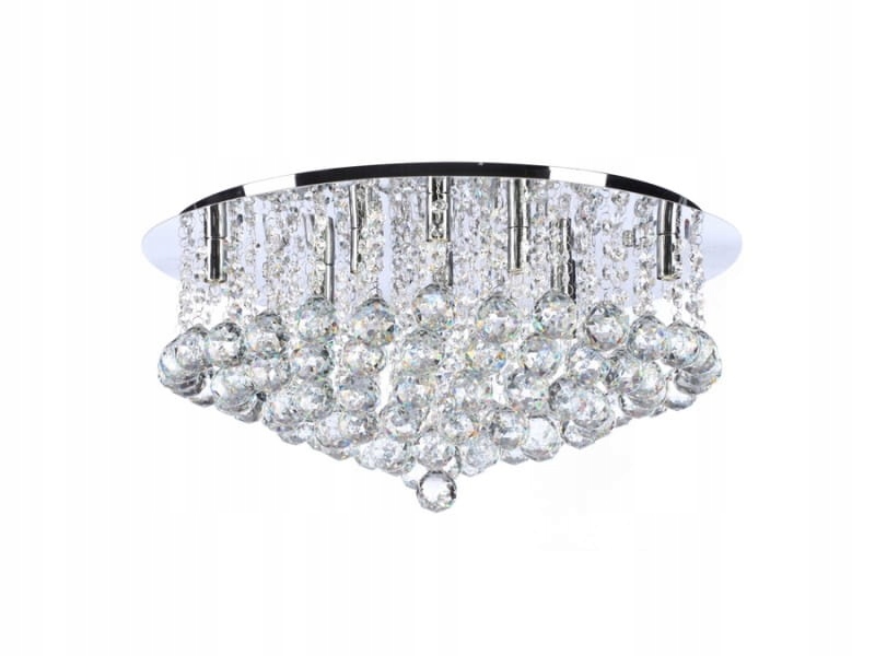 Lampa sufitowa okrągła z kryształkami w stylu glamour 10*G9 Azzardo