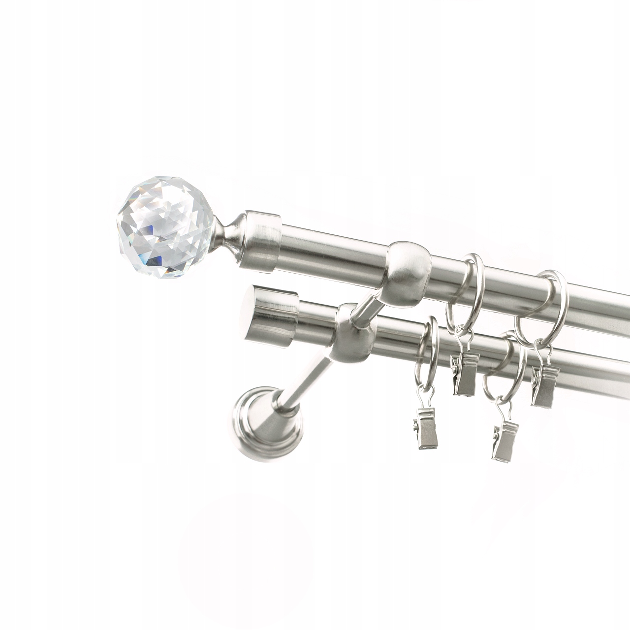 

Karnisz Crystal Metal Podwójny 19+19mm 180 cm