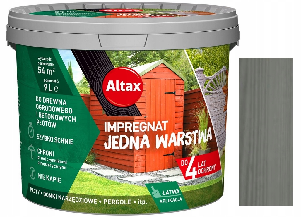 

Altax Impregnat Drewna Ogrodowego Antracyt 9L