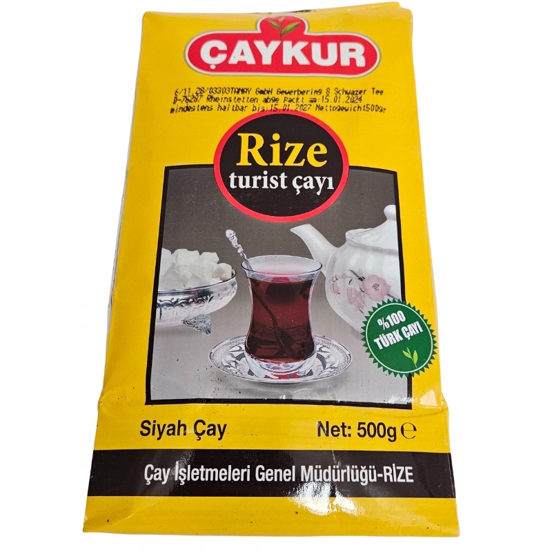 Oryginalna Turecka Herbata Czarna Liściasta Caykur Rize Turist 1kg