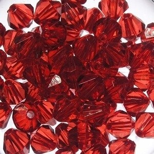 Kryształki Diamentowe Czerwone 8MM 40SZT