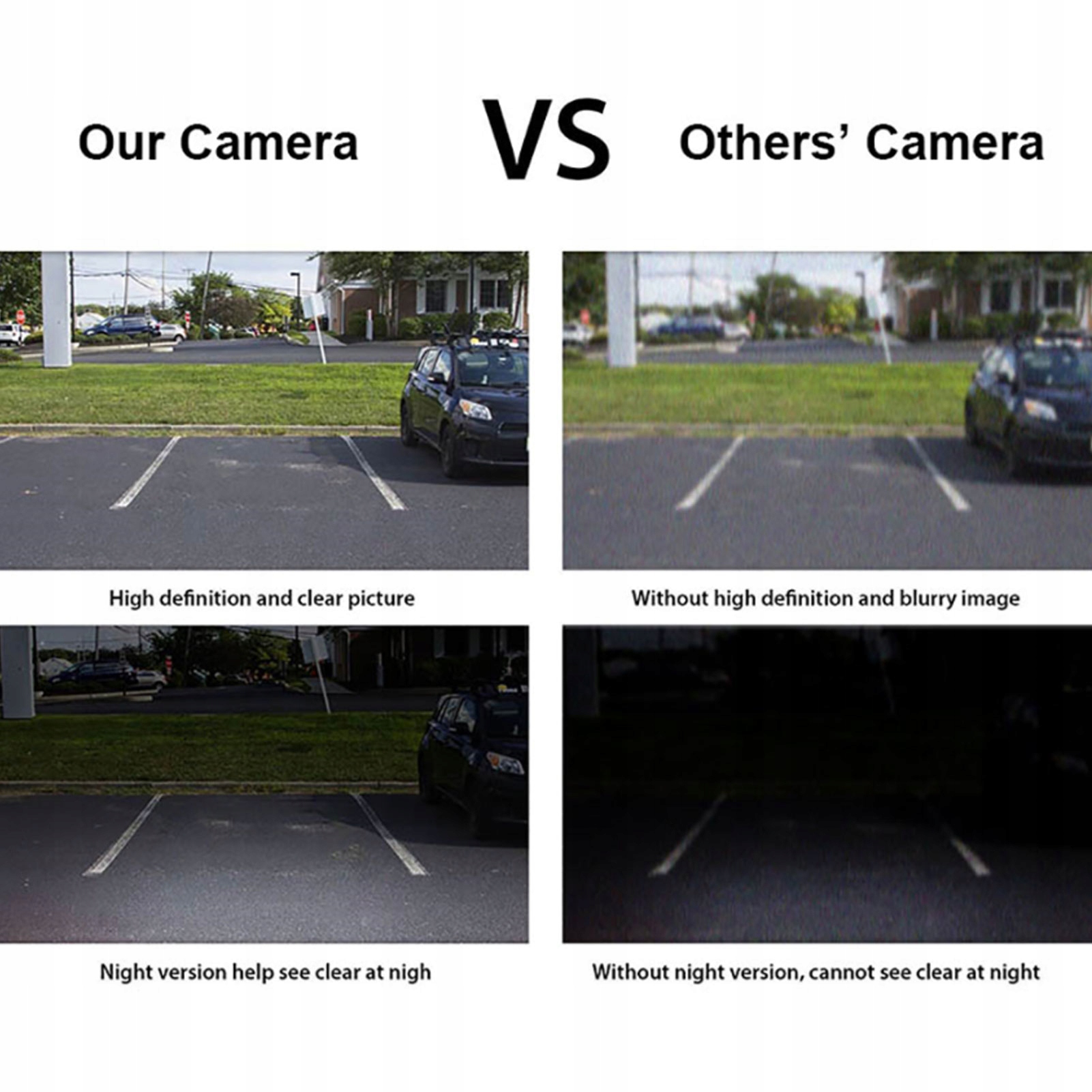 PRZEDNIA KAMERA SAMOCHODOWA CCD HD NIGHT VISION Marka bez marki