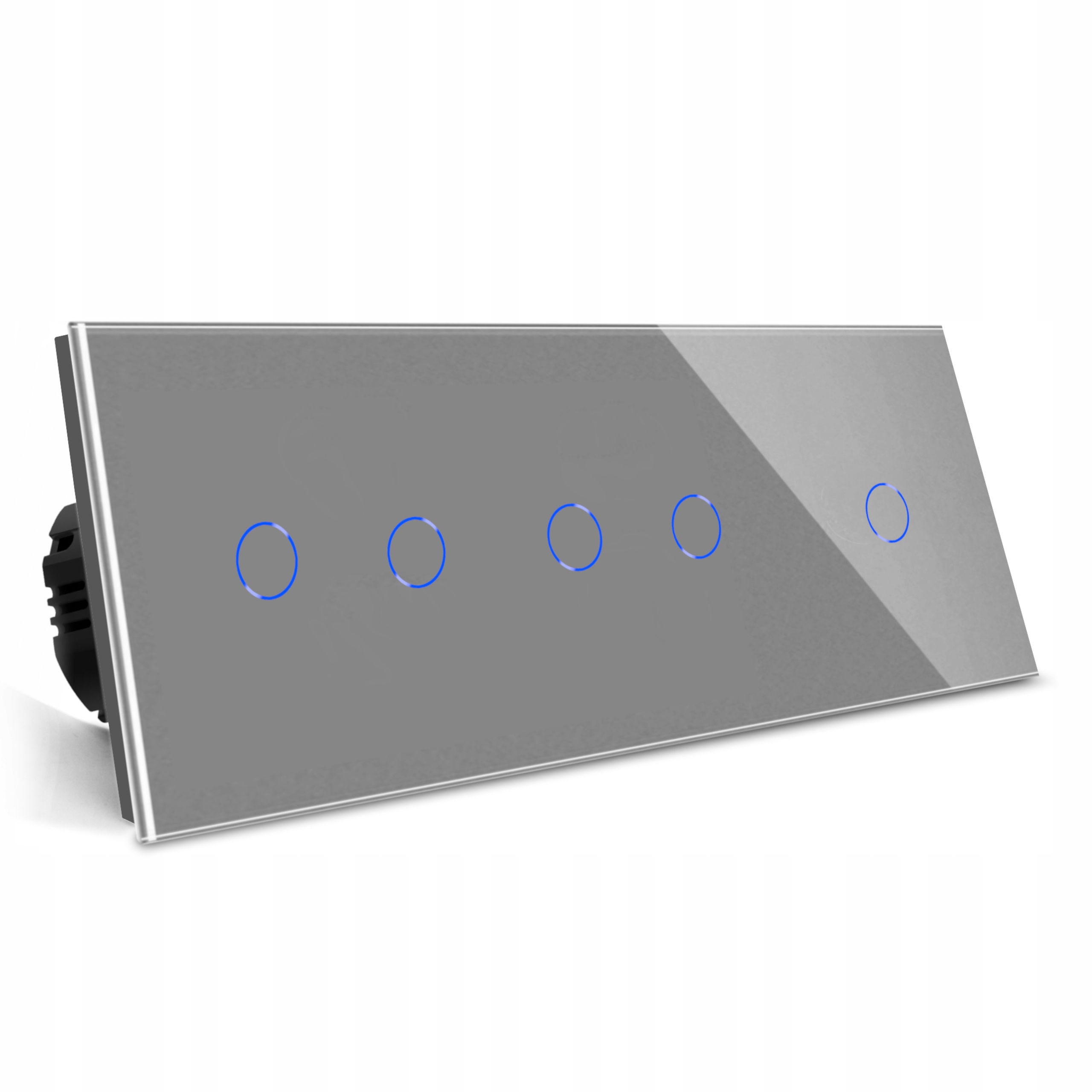 Dotykový Spínač Svetla 2+2+1 Wifi Trojitý 5K Sklenený Tuya Smart Life