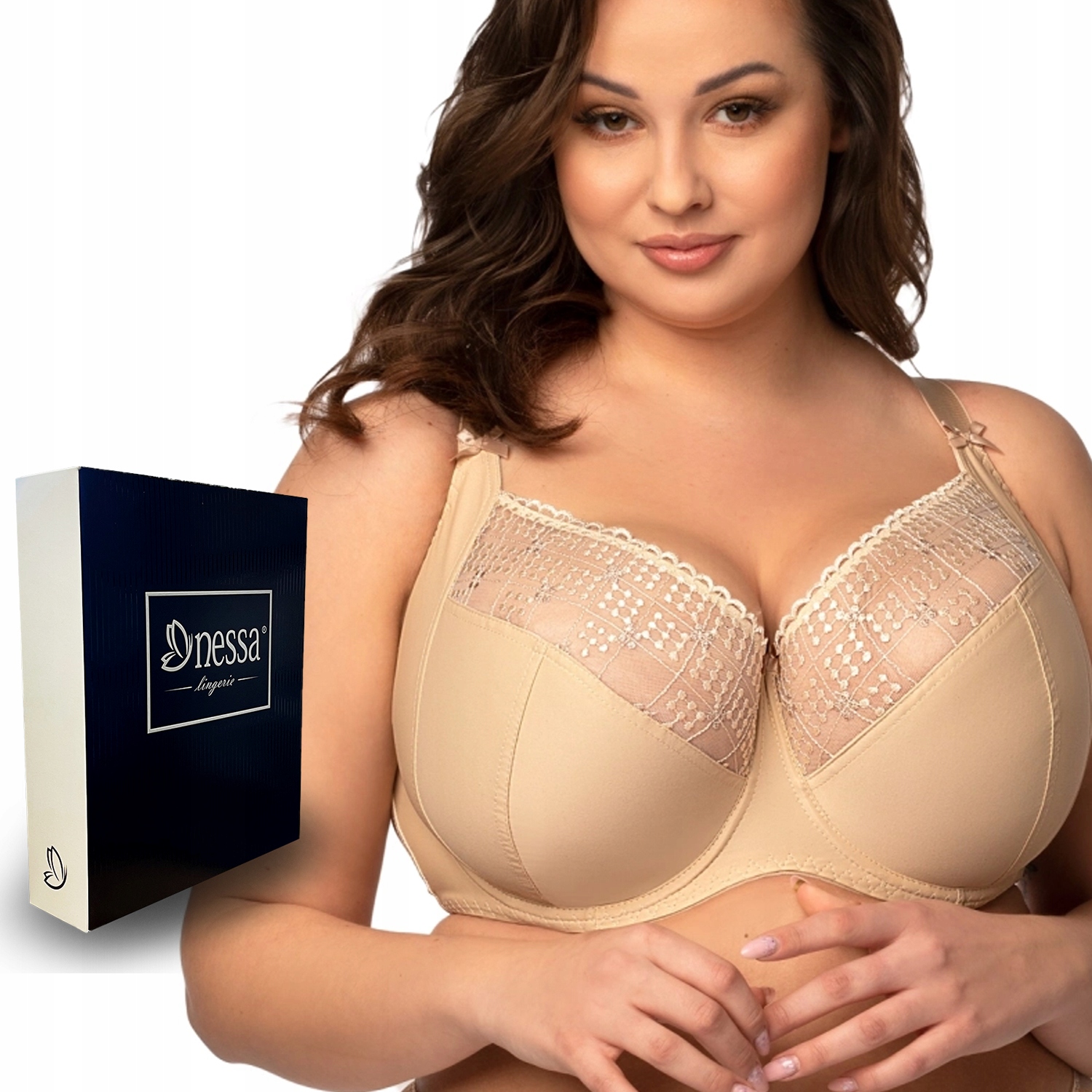 Měkká podprsenka Nessa Ksymena magic soft béžová 85D