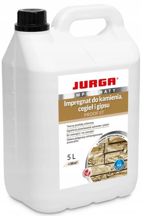 Jurga Proof St Wodny Impregnat Ochronny Do Kamienia Cegły Granitu Gipsu 5L