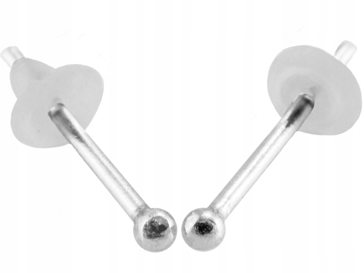 

Versil kolczyki kulki 1,6 mm wkrętki Srebro 925