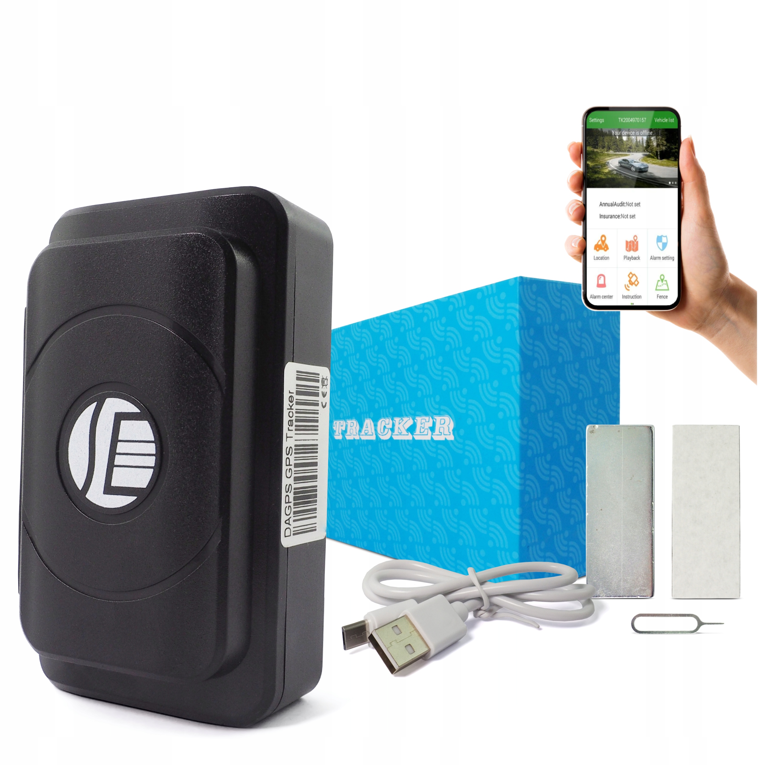 Gps lokátor do auta TK202 Deaoke Agps Magnet Sos Batéria 6400 mAh Server