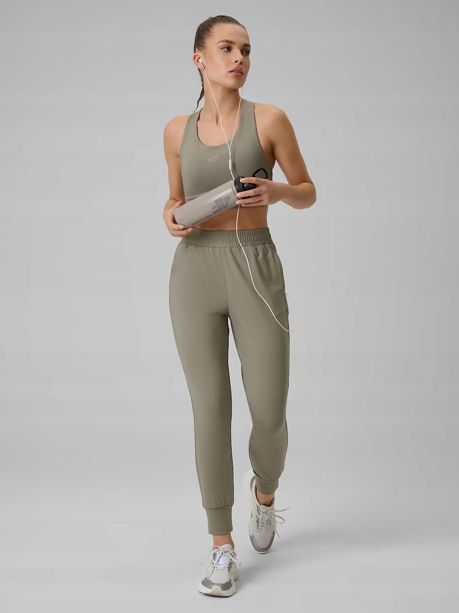 Dámské rychleschnoucí tréninkové kalhoty 4F khaki XXL