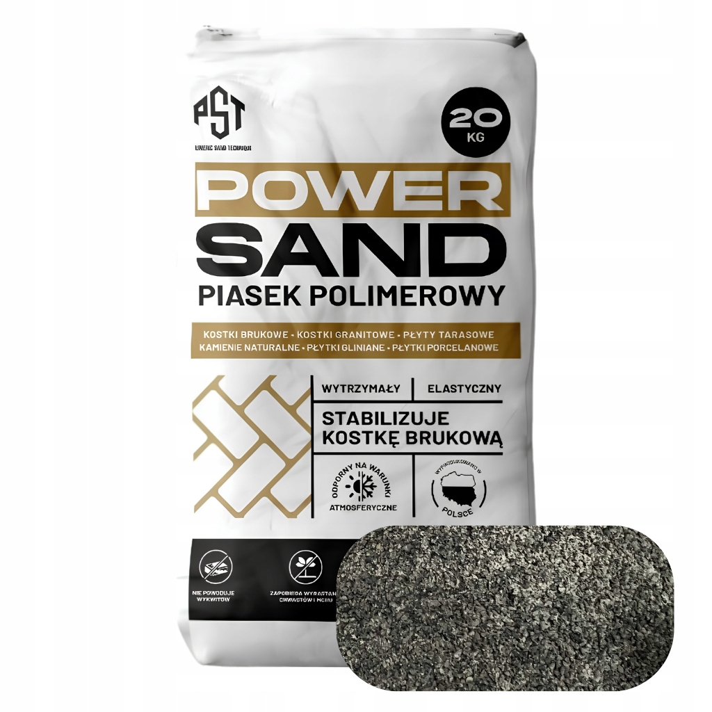 Piasek polimerowy do spoinowania płyt bruk fuga bazalt Power Sand 20kg