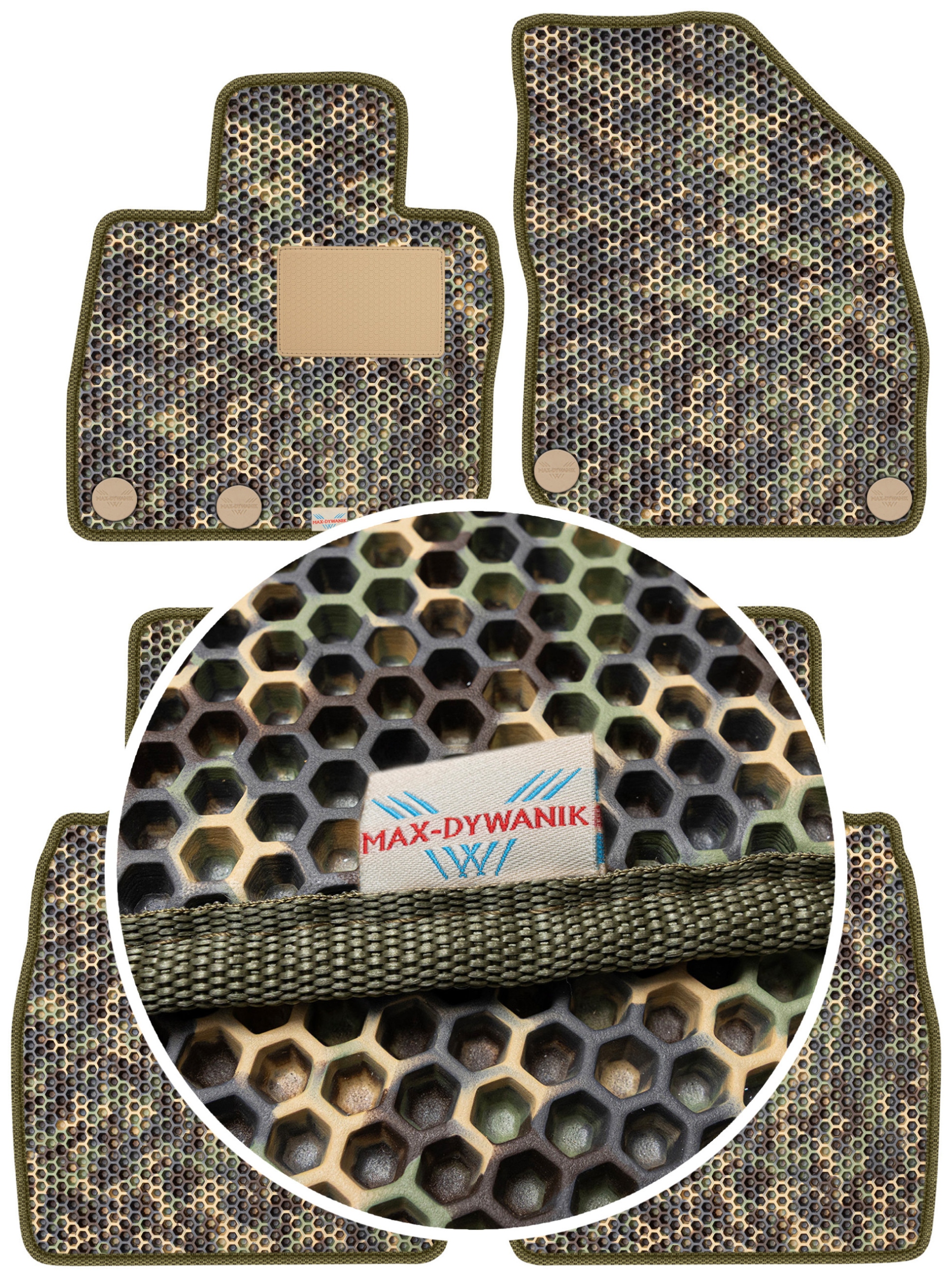 Civic VIII Hb 5D 2006-2012 Gumové rohože do auta Eva Moro