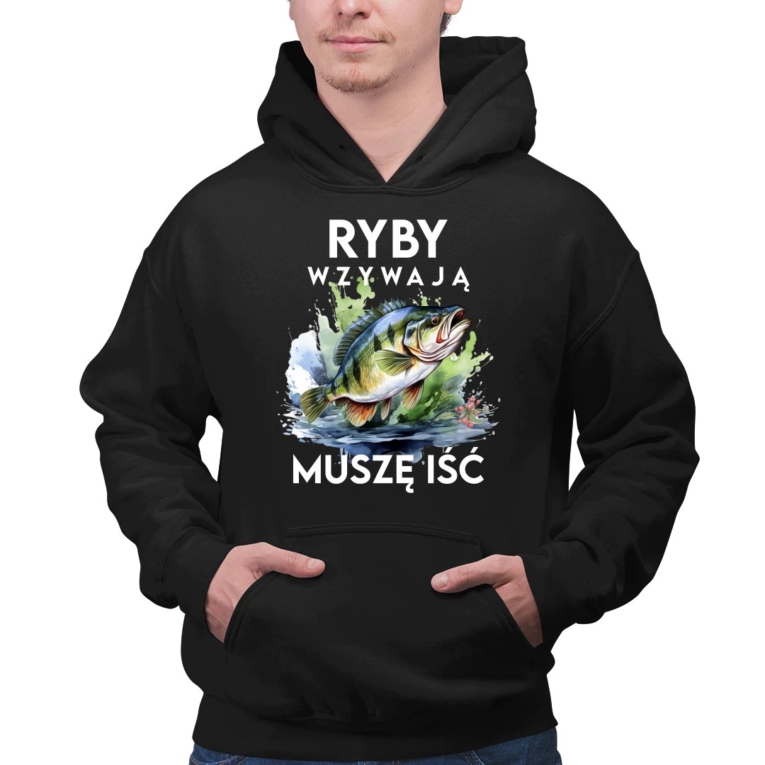 Ryby volají, musím jít verze 2 pánská mikina dárek pro rybáře XL