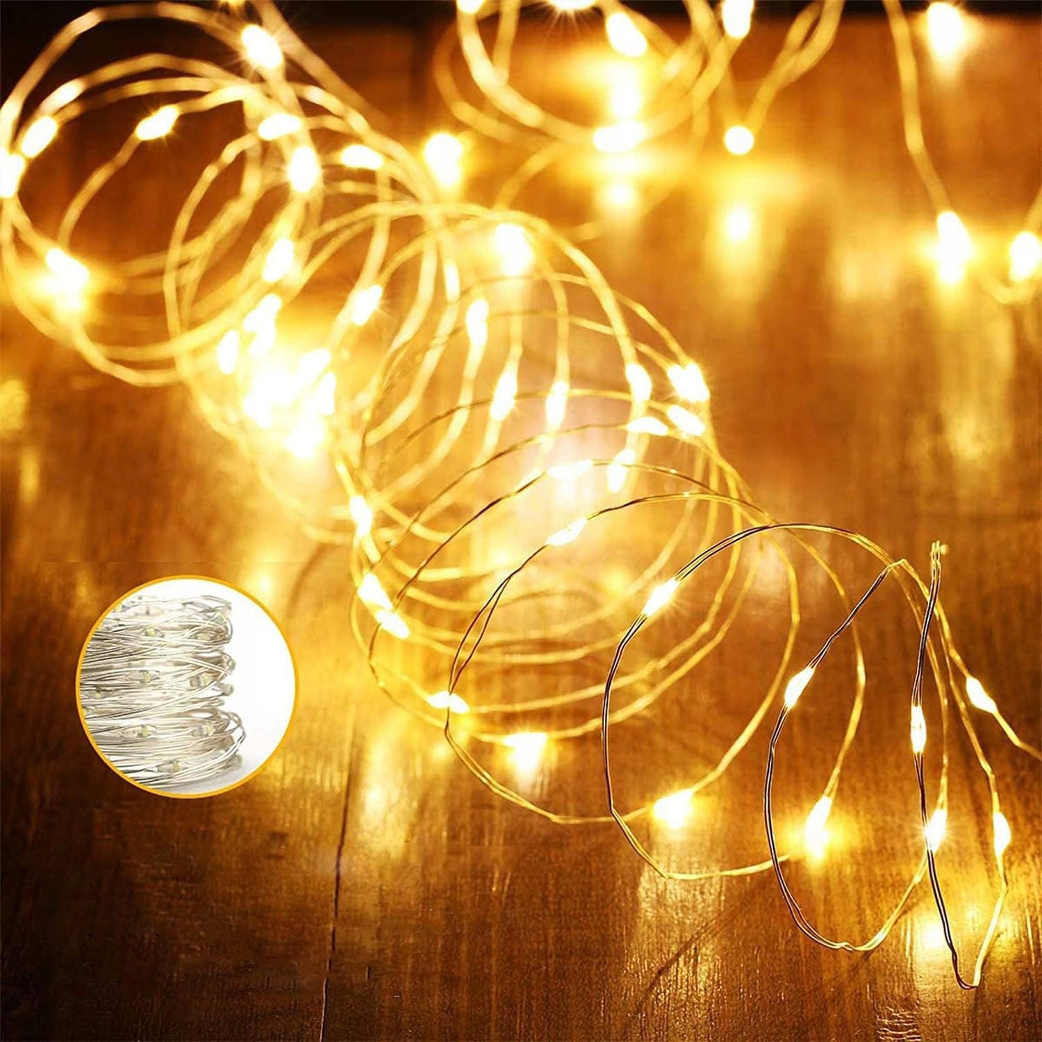 DAZSPIRIT Kurtyna Zasłona Girlanda Świetlna Wodoodporne Lampki 3Mx3M 300LED — miniatura 6
