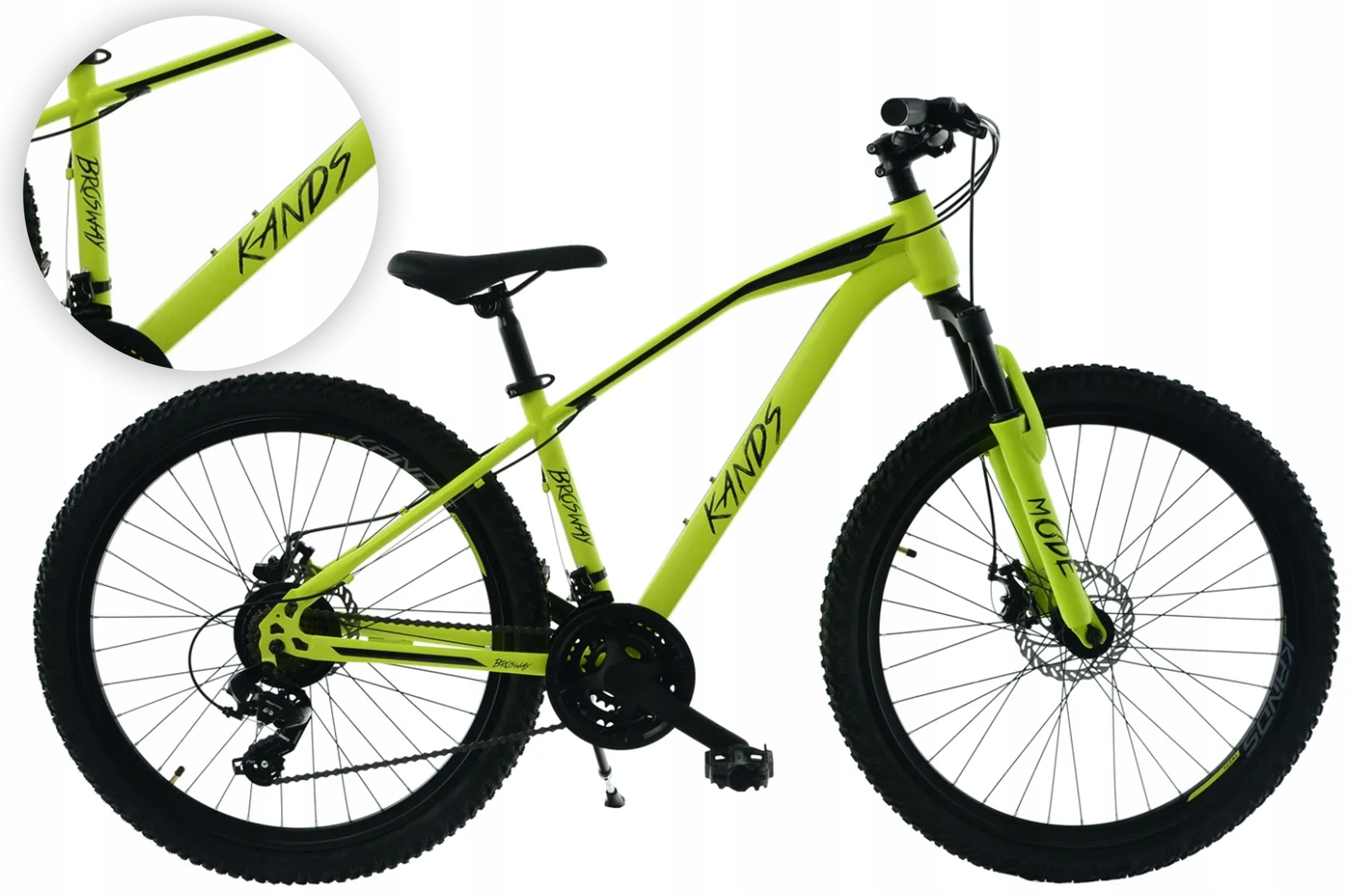 Rower Mtb 26" Kands Brosway rama 15" żółty R26