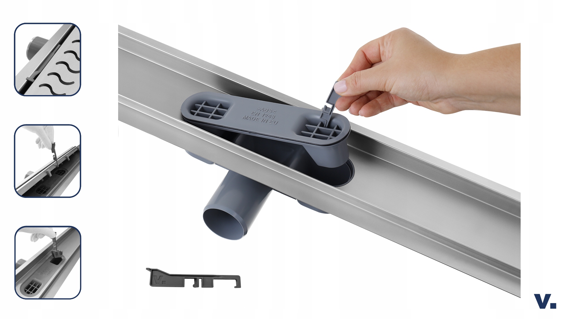 Odpływ liniowy VOGI ONDA ruszt FALA - 50 cm Rodzaj liniowy