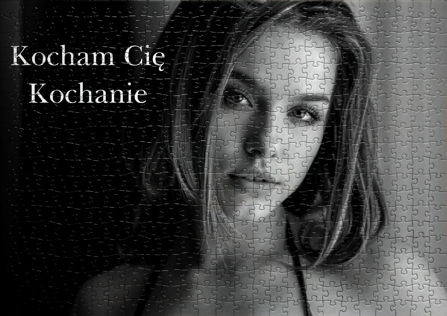 FOTO puzzle ZE ZDJĘCIEM + TEKST i pudełko A3 252el