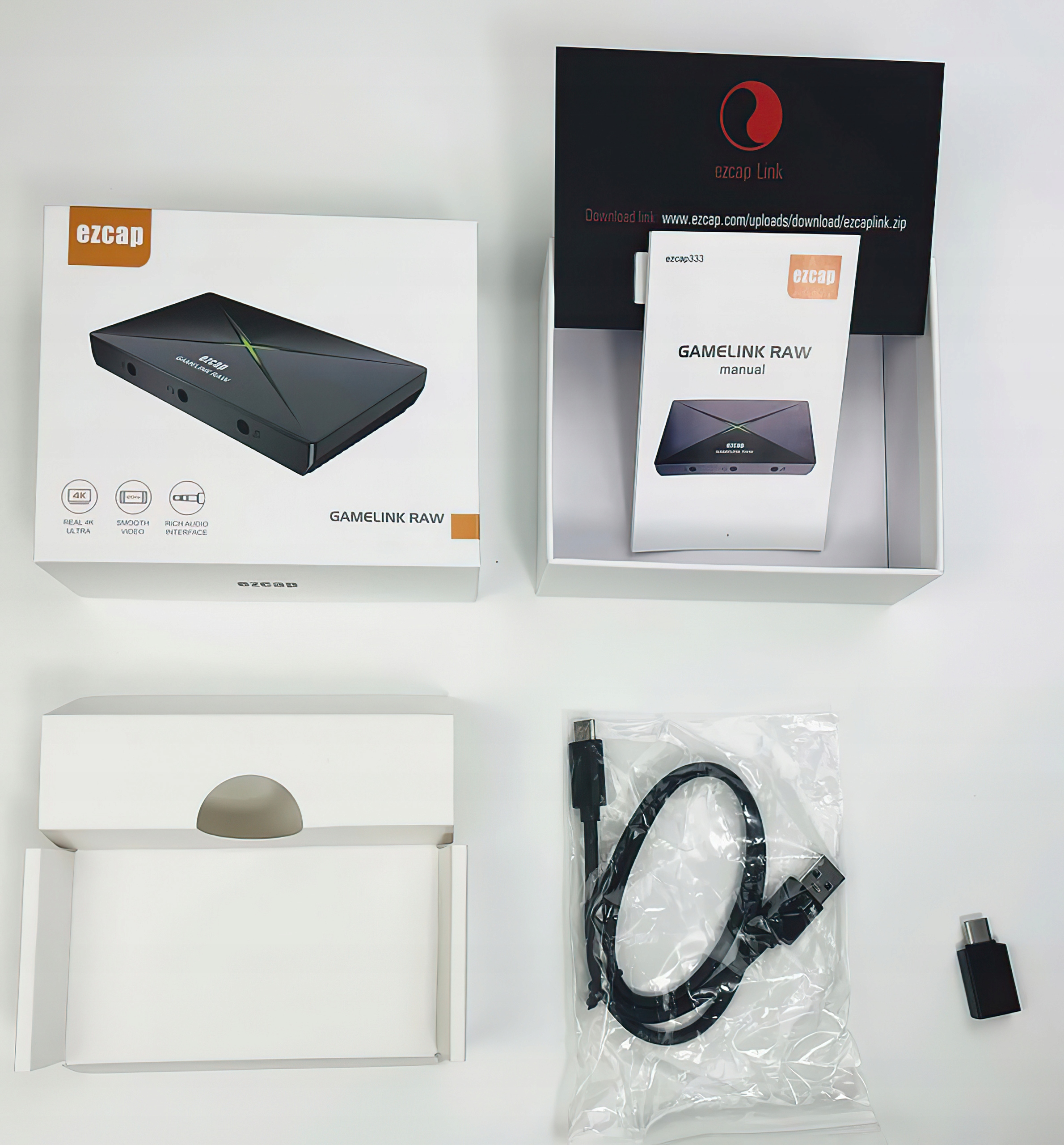 Grabber Ezcap 331 4K na wyjściu - Nagrywarka Video PC Live Streaming Kod producenta Ezcap333