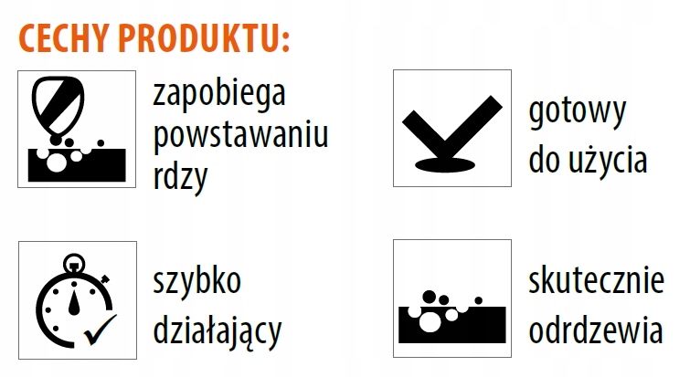 ODRDZEWIACZ DO STALI I ŻELIWA 0,5L FOSOL DRAGON Stan opakowania oryginalne