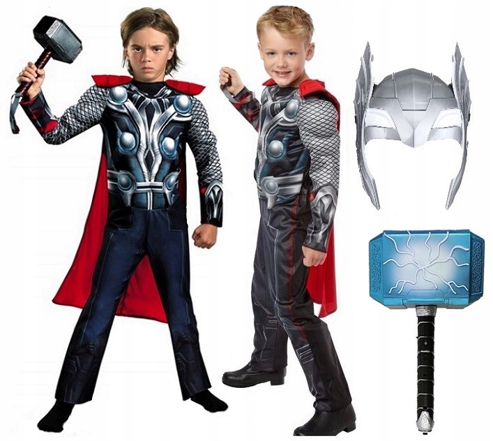 

Strój Przebranie Kostium Thor Maska Młot 104/110