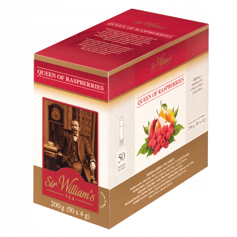 Herbata Sir Williams Royal Queen Raspberries 50szt