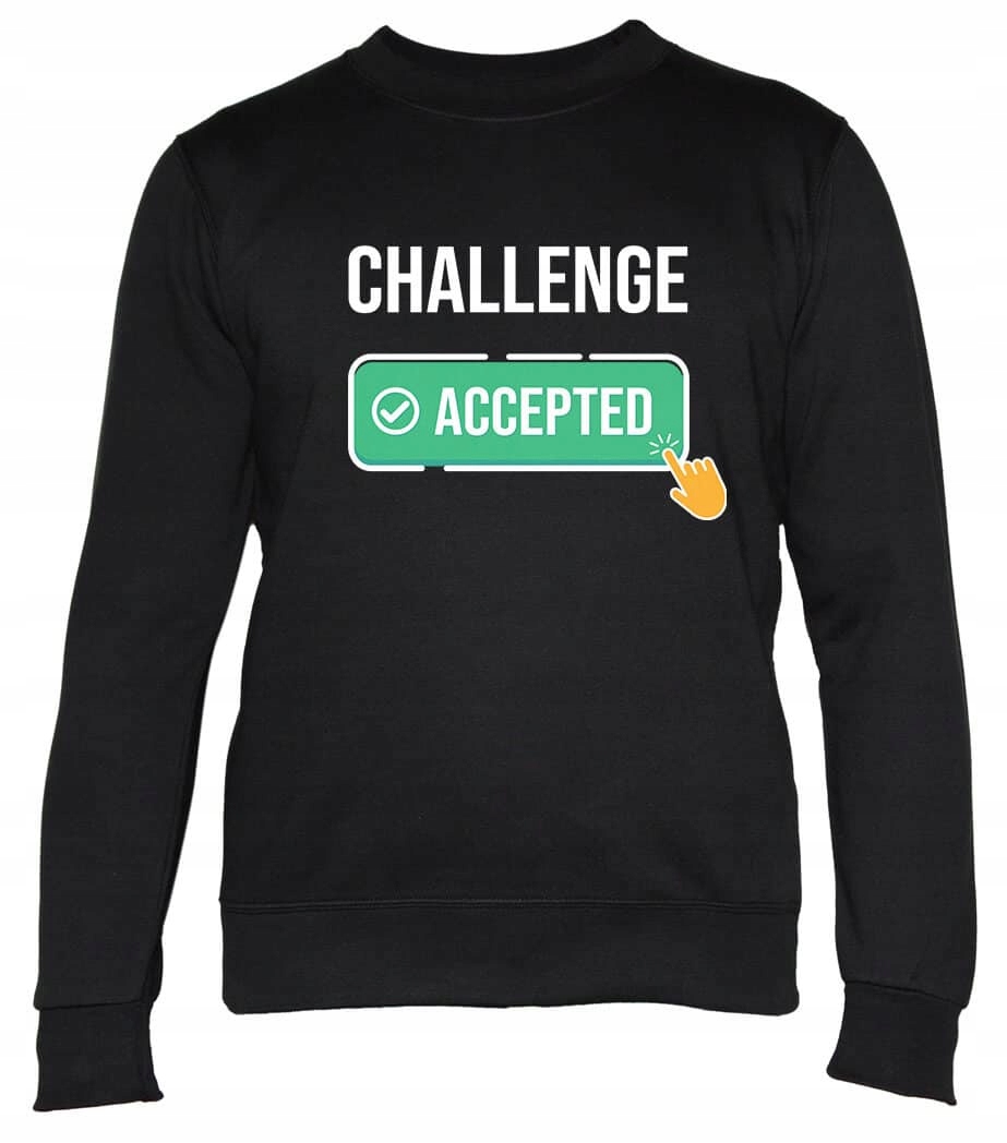 Dámská Mikina Challenge Accepted Xs černá