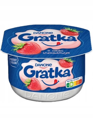 Levně 8 x Danone Gratka s jahodovou příchutí, dezert 4 x 115 g