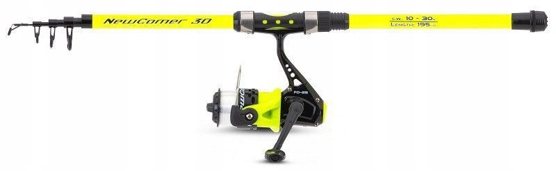 Zestaw wędka kołowrotek Saenger NewComer 1,95m 10-30g, 25 Fd