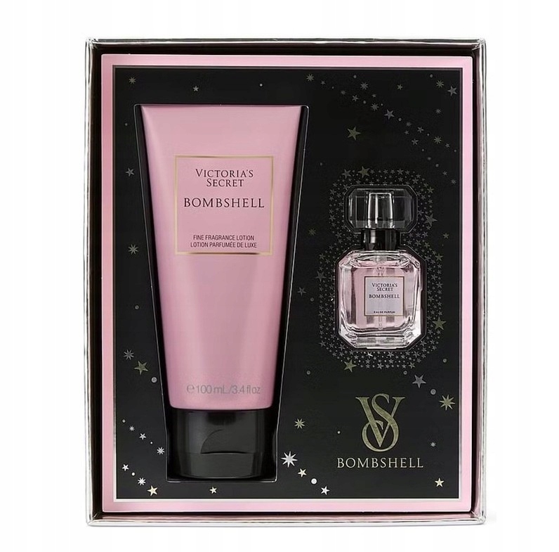 Dárková sada Victoria's Secret Bombshell mini edp 7,5 ml, balzám 100 ml