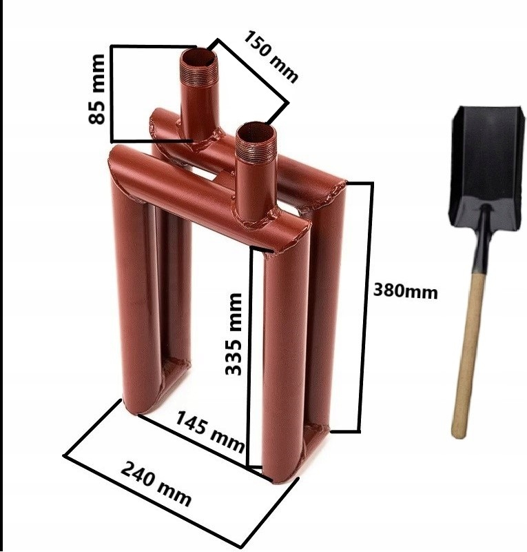 WĘŻOWNICA WODNA MAŁA PODKOWA DO PIECA KUCHNI WĘGLOWEJ ANGIELKI LEWA