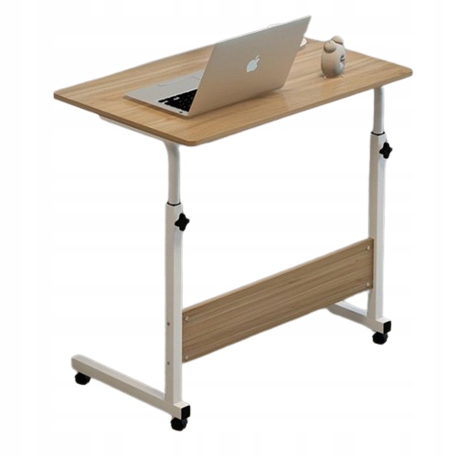 Mobilny stolik na kółkach biurko pod laptop tablet 80x40cm