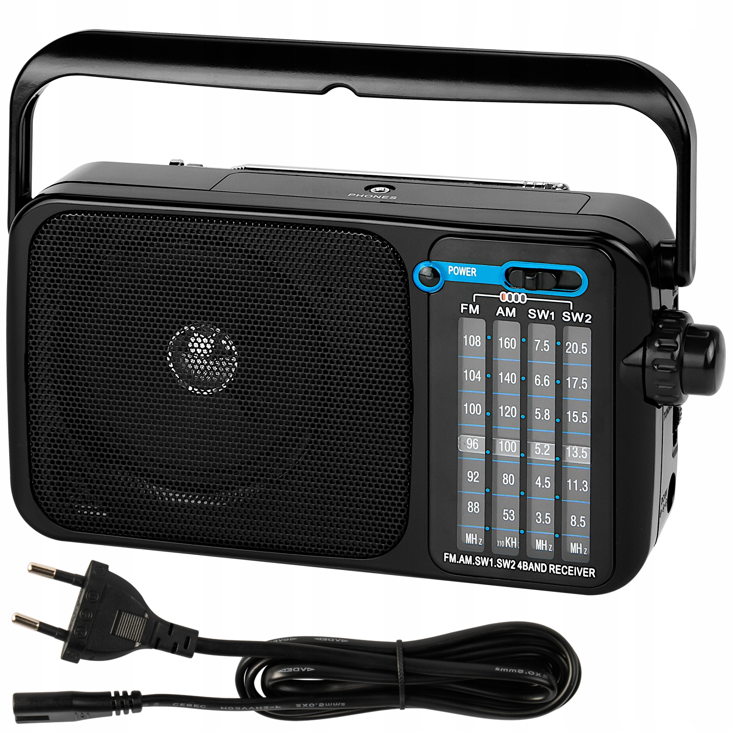 RADIO KUCHENNE BUDOWLANE AM FM SW NA BATERIE R20 PRZENOŚNE MINI JACK ANTENA