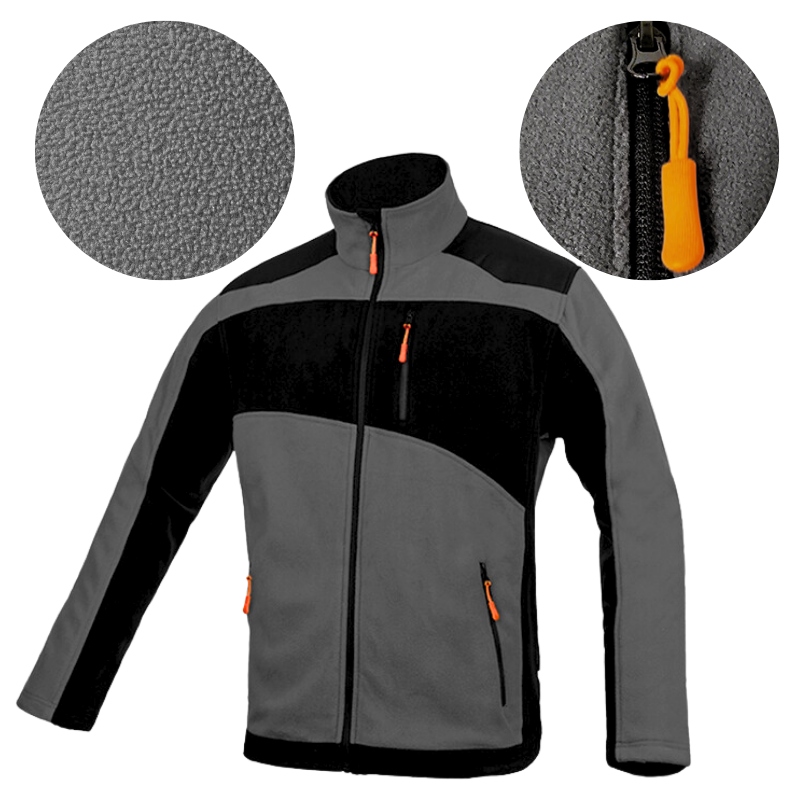 Polar Pracovní pánská Mikina Fleecová Pánská rozepínací zateplená Oxford vel.