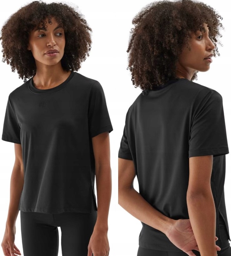 4F Damska Koszulka T-shirt Treningowy Szybkoschnący Oversize TFTSF1829 > S