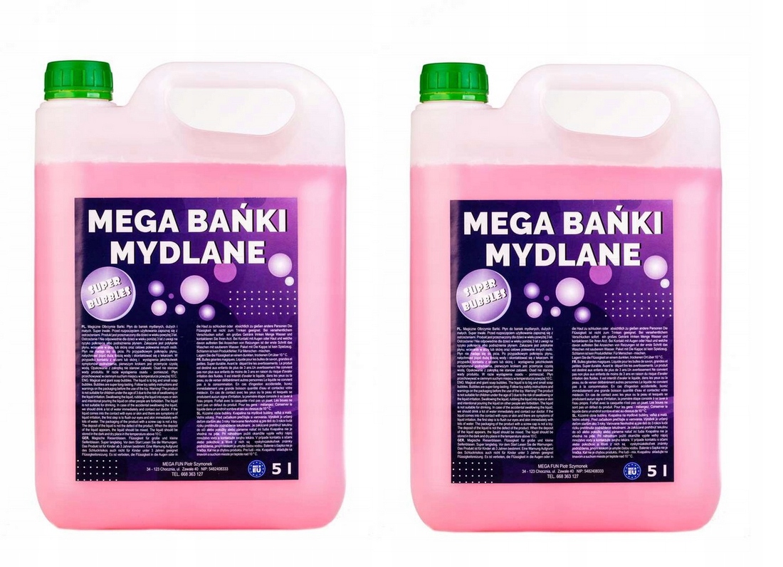 

2w1 Płyn Do Dużych Baniek Mydlanych 10L Fun