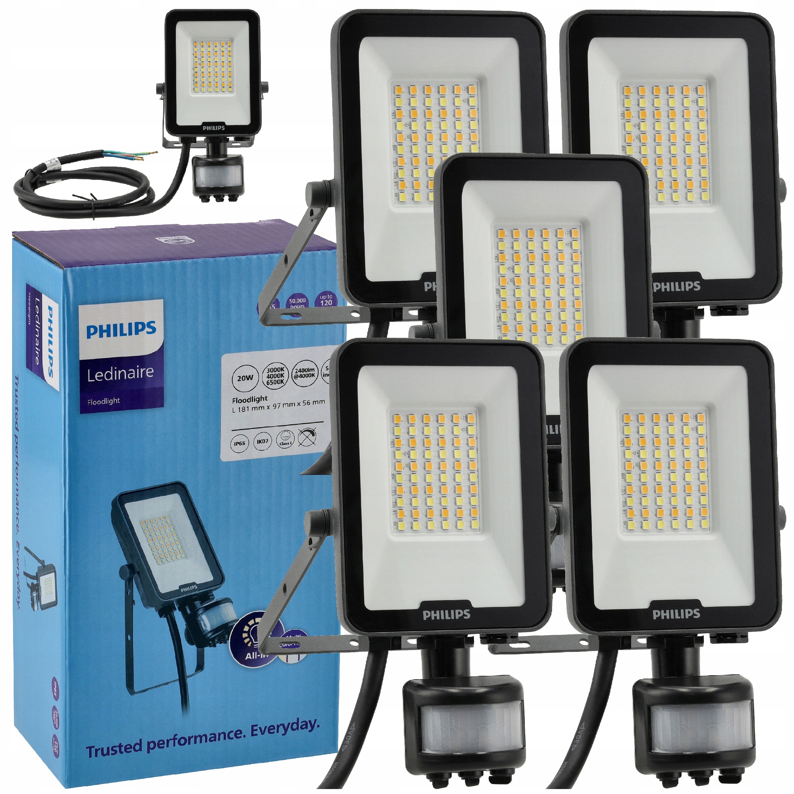 Philips Halogen s Led senzorem pohybu a soumraku 20W Venkovní Cct x5