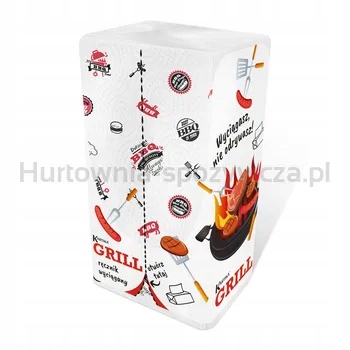 Kartika Papírový ručník Zz Grill Decor balíček 150 listů 2 vrstvý