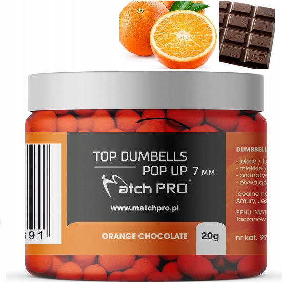 MATCHPRO PŁYWAJĄCE DUMBELSY DO METODY 7 MM ORANGE