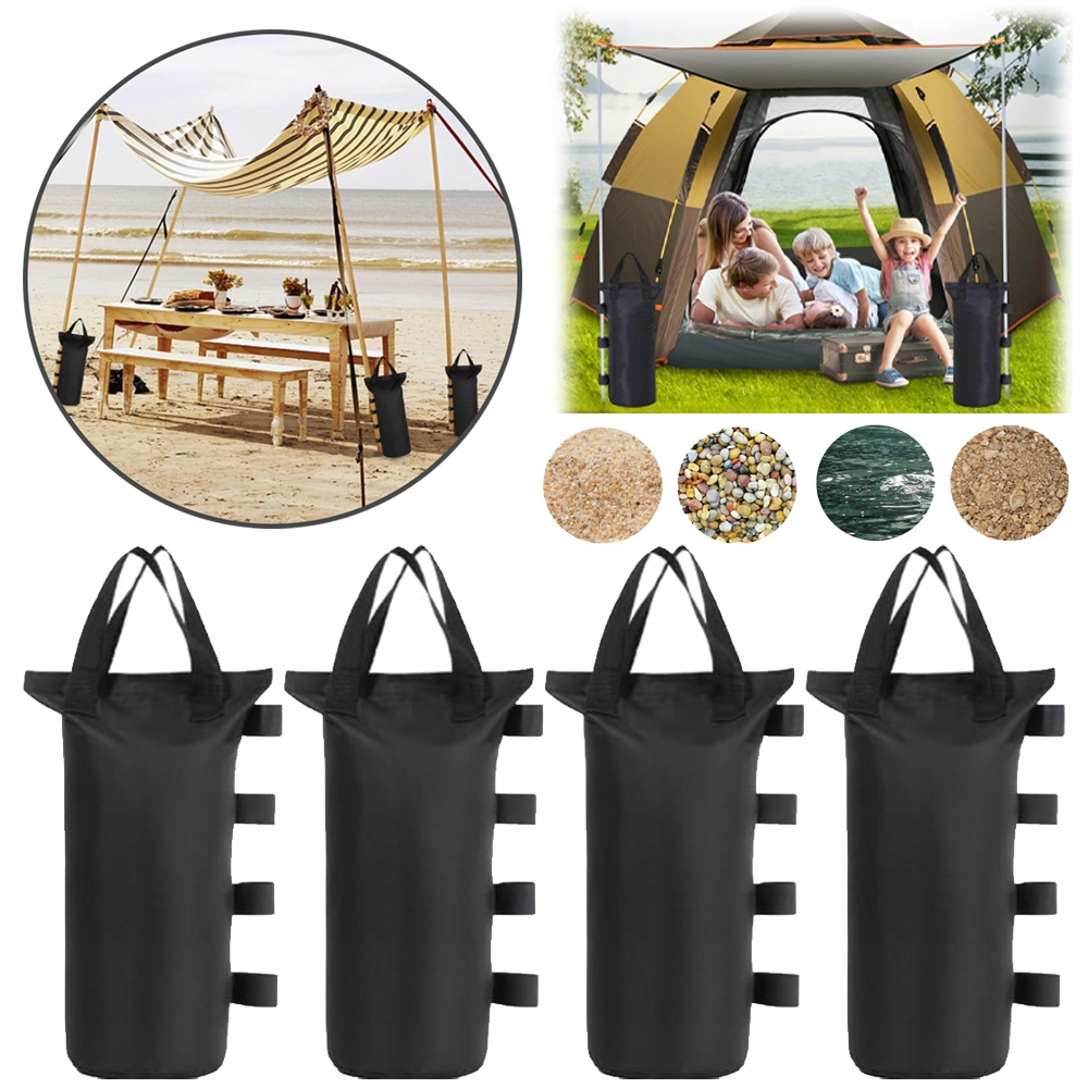 4SZT TORBA NA OBCIĄŻNIKI NAMIOTU, TORBY NA PIASEK DO NAMIOTU Z BALDACHIMEM