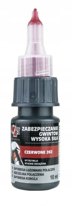 

Środek do Zabezpieczenia gwintów Czerwony Trwały