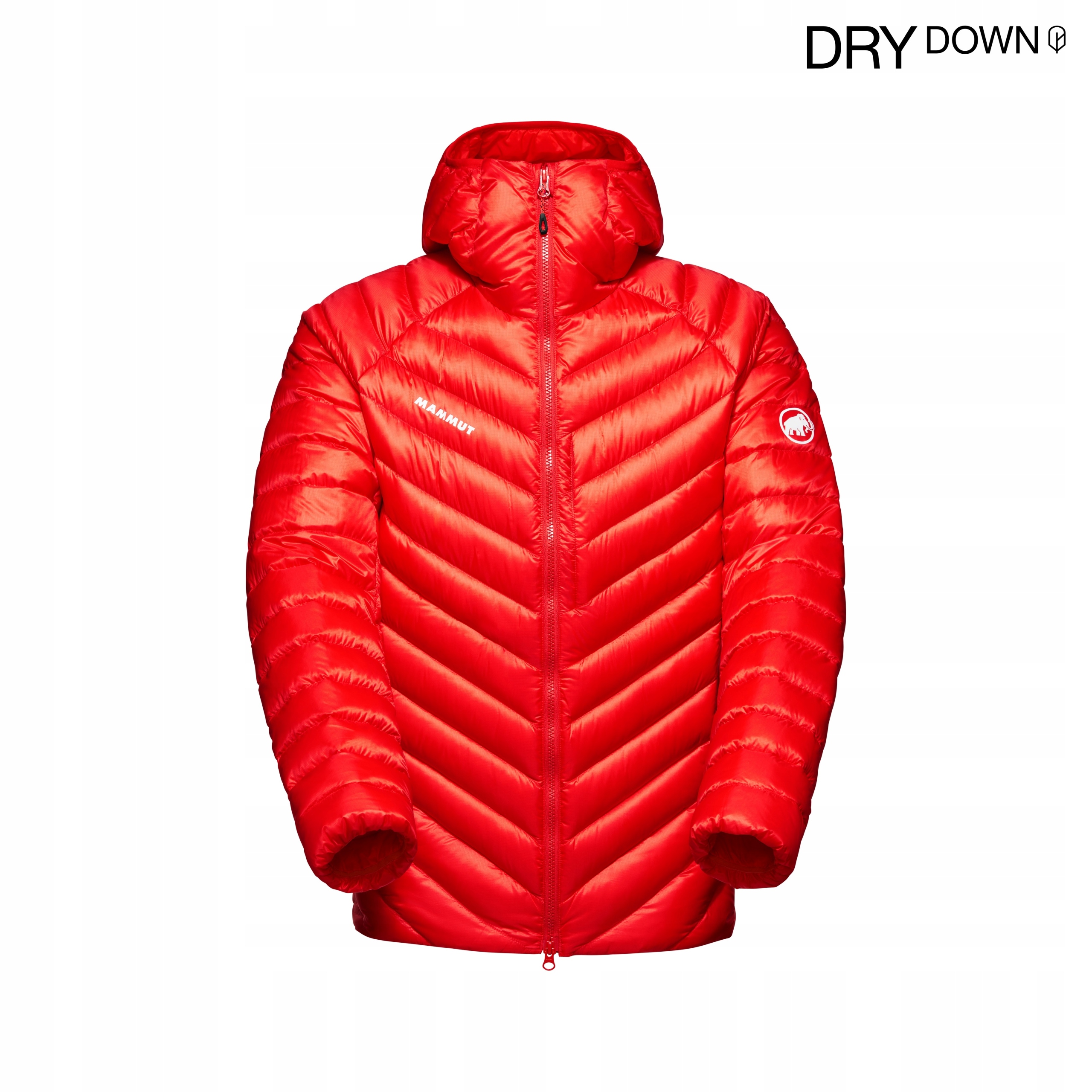 Kurtka Męska Mammut Broad Peak In Hooded red puch naturalny czerwona L