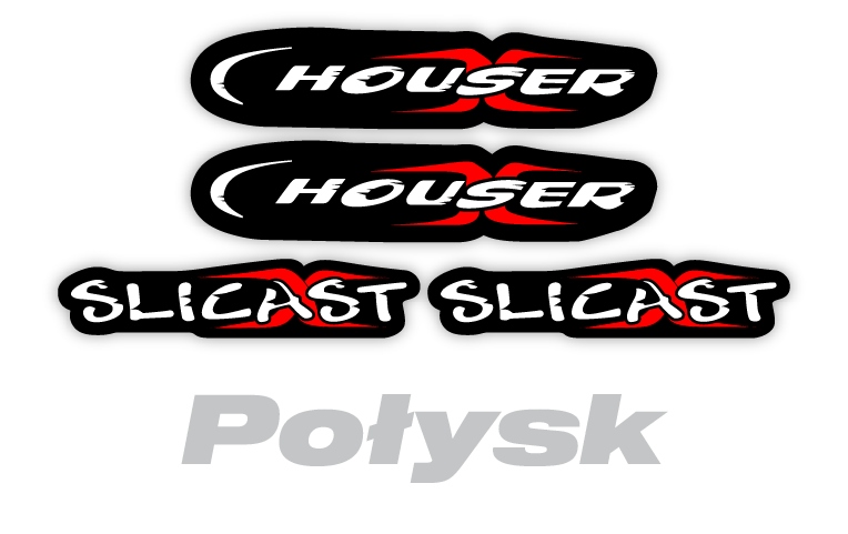 Naklejki naklejka Houser Racing Slicast zestaw