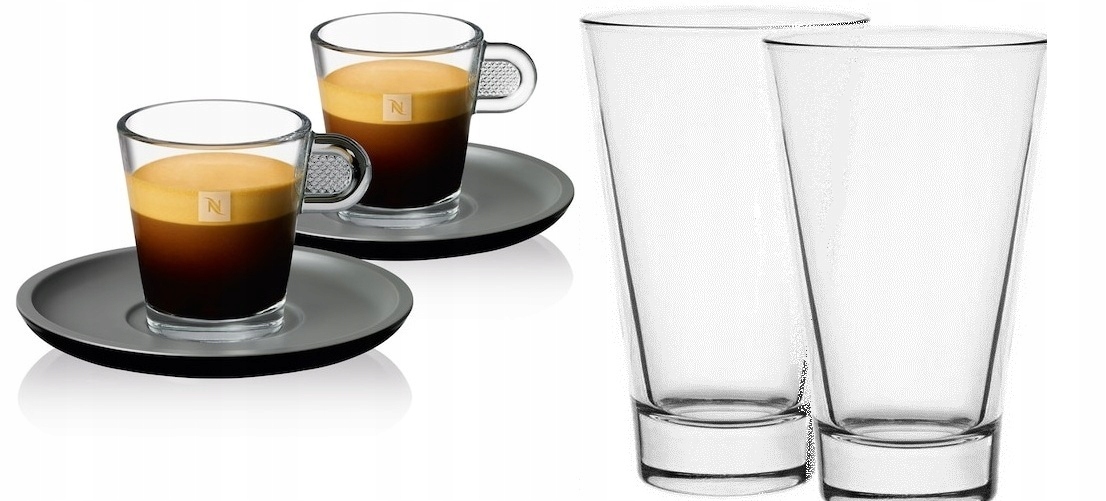

Szklanki Nespresso 2x40 ml 2x300ml Lungo Espresso