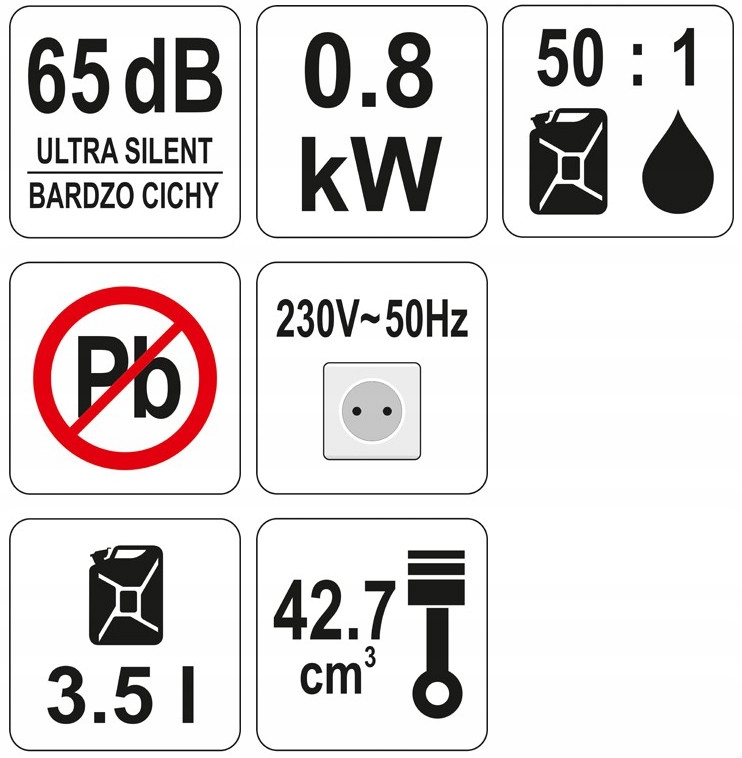 AGREGAT PRĄDOTWÓRCZY INWERTOROWY 1000W YT-85481 Model YT-85481