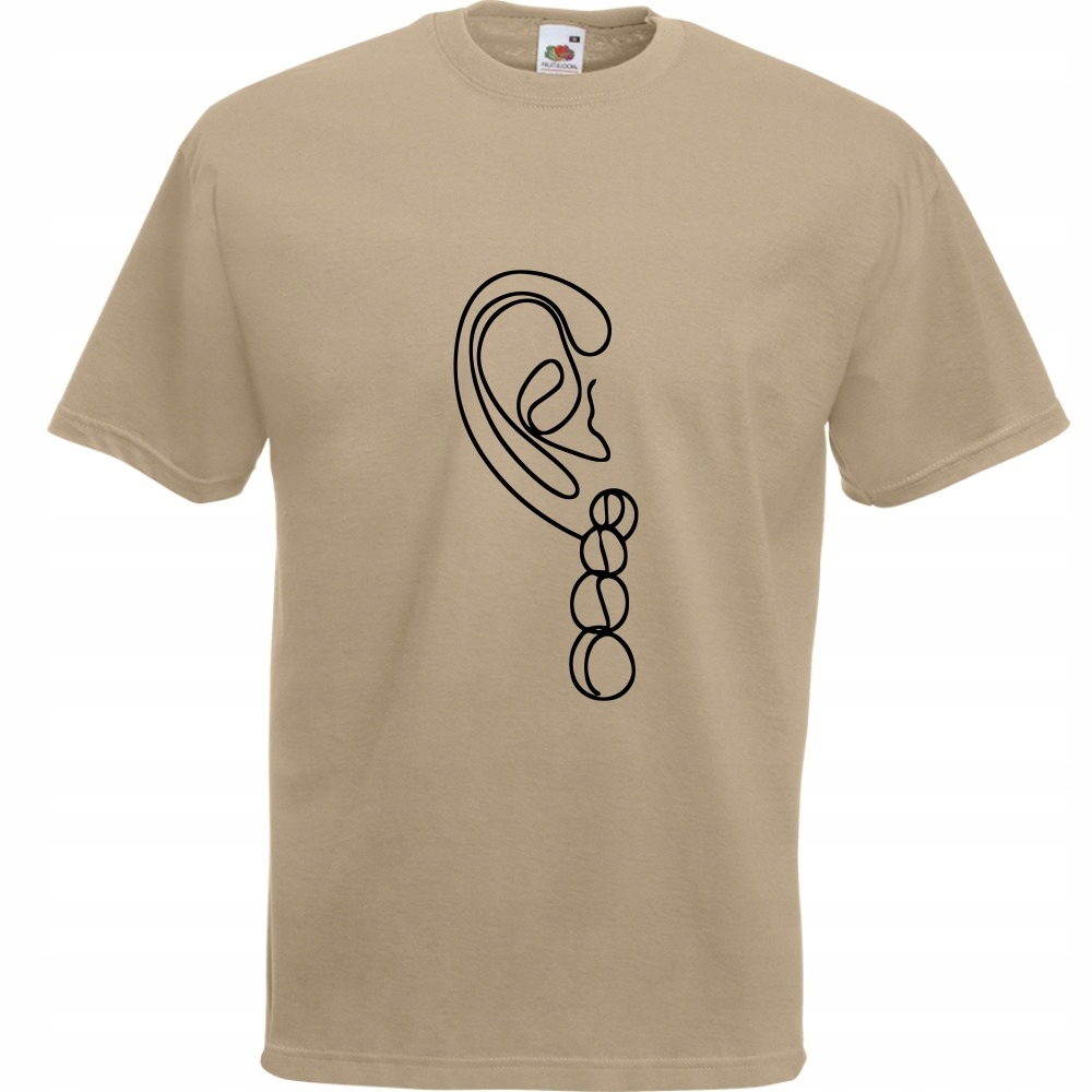 

Koszulka line art kobieta ucho XL khaki