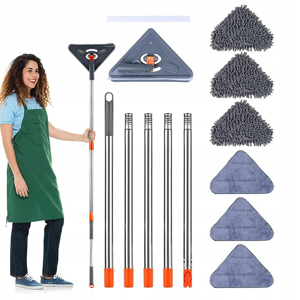 Levně Kartáč Na Čištění Mopu Plochý Trojúhelníkový S 6X Trojúhelníkovou Hlavicí