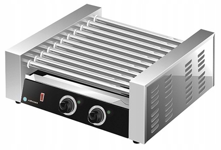 Profesionální gril na hot dogy 11 rolí 1,65 kW Hurakan HKN-GW11M