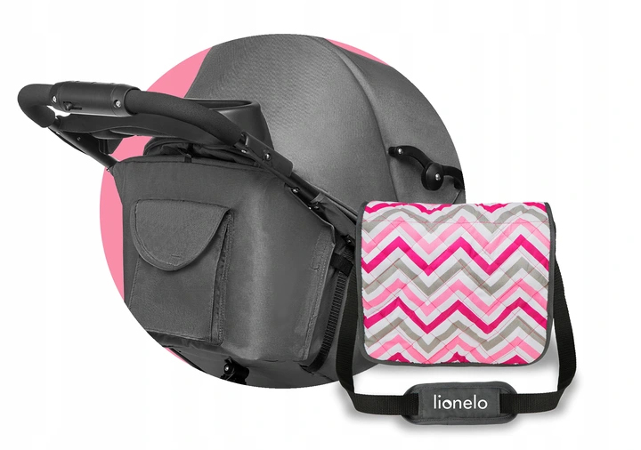 WÓZEK spacerowy LEKKI spacerówka DUŻE Koła TORBA Lionelo Emma Stelaż Metalowy