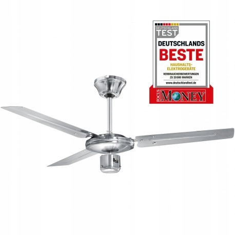 

Mocny Wentylator Sufitowy Stal Nierdzewna Clatroni