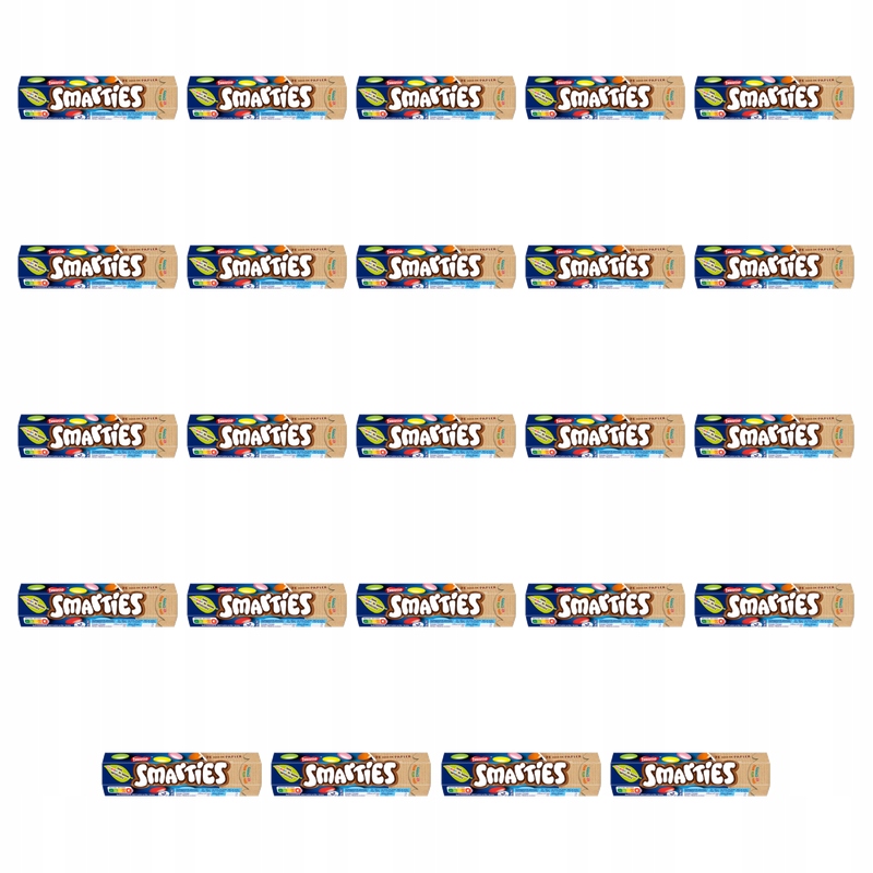 Smarties Dražé z mléčné čokolády v barevných skořápkách 38 g X24